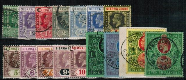 Image of Sierra Leone SG 131/46 FU British Commonwealth Stamp